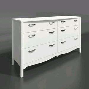 New in box white 6 draw dresser